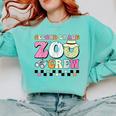 Field Zoo Trip Shirt For Teacher Second Grade Crew Comfort Colors Sweatshirt Chalky Mint