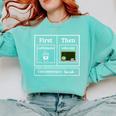 First Caffeinate Then Educate I Am Earning A Break Teacher Comfort Colors Sweatshirt Chalky Mint First Caffeinate Then Educate I Am Earning A Break Teacher Comfort Colors Sweatshirt Chalky Mint