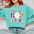 First Grade Boo Crew Teacher Student Halloween Costume Comfort Colors Sweatshirt Chalky Mint