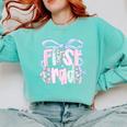 First Grade Coquette Bow Girls Teacher Team 1st Grade Squad Comfort Colors Sweatshirt Chalky Mint First Grade Coquette Bow Girls Teacher Team 1st Grade Squad Comfort Colors Sweatshirt Chalky Mint