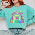 First Grade Rainbow Girls Boys Teacher Team 1st Grade Squad Comfort Colors Sweatshirt Chalky Mint First Grade Rainbow Girls Boys Teacher Team 1st Grade Squad Comfort Colors Sweatshirt Chalky Mint