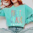 First Grade Squad 1st Grade Teacher Crew Back To School Team Comfort Colors Sweatshirt Chalky Mint First Grade Squad 1st Grade Teacher Crew Back To School Team Comfort Colors Sweatshirt Chalky Mint