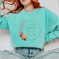 Floral Learning Disabilities Teacher Consultant SPED Teacher Comfort Colors Sweatshirt Chalky Mint