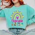 Future Kids Career Teacher Rainbow Boy Girl Graduations Comfort Colors Sweatshirt Chalky Mint Future Kids Career Teacher Rainbow Boy Girl Graduations Comfort Colors Sweatshirt Chalky Mint