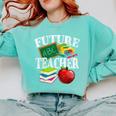 Future Teacher With Canyon And Book Teacher Men Women Girls Kids Comfort Colors Sweatshirt Chalky Mint Future Teacher With Canyon And Book Teacher Men Women Girls Kids Comfort Colors Sweatshirt Chalky Mint