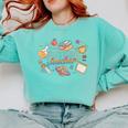 Future Teacher Costume For Kids Comfort Colors Sweatshirt Chalky Mint Future Teacher Costume For Kids Comfort Colors Sweatshirt Chalky Mint
