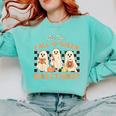Ghost Are You Fall-O-Ween Directions Teacher Halloween Comfort Colors Sweatshirt Chalky Mint Ghost Are You Fall-O-Ween Directions Teacher Halloween Comfort Colors Sweatshirt Chalky Mint