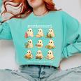 Ghosts Halloween Montessori Teacher Educator Costume Comfort Colors Sweatshirt Chalky Mint Ghosts Halloween Montessori Teacher Educator Costume Comfort Colors Sweatshirt Chalky Mint