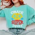 Grade 8 Super Squad Superhero Teacher Team Comfort Colors Sweatshirt Chalky Mint Grade 8 Super Squad Superhero Teacher Team Comfort Colors Sweatshirt Chalky Mint