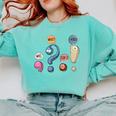 Grammar Teacher Punctuation For English Teacher Men Women Comfort Colors Sweatshirt Chalky Mint