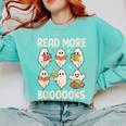 Groovy Halloween Ghost Read More Boooooks Librarian Teacher For Men Women Kids Comfort Colors Sweatshirt Chalky Mint Groovy Halloween Ghost Read More Boooooks Librarian Teacher For Men Women Kids Comfort Colors Sweatshirt Chalky Mint