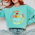 Groovy Lead Teacher Appreciation Back To School Comfort Colors Sweatshirt Chalky Mint Groovy Lead Teacher Appreciation Back To School Comfort Colors Sweatshirt Chalky Mint