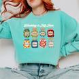Groovy Teaching Is My Jam Teacher Appreciation Comfort Colors Sweatshirt Chalky Mint Groovy Teaching Is My Jam Teacher Appreciation Comfort Colors Sweatshirt Chalky Mint