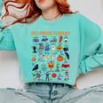 Halloween Alphabet ABCs Learning Kindergarten Teacher Comfort Colors Sweatshirt Chalky Mint Halloween Alphabet ABCs Learning Kindergarten Teacher Comfort Colors Sweatshirt Chalky Mint