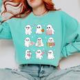 Halloween Ghost Speech Therapy SLP Fall Teacher Tee Comfort Colors Sweatshirt Chalky Mint Halloween Ghost Speech Therapy SLP Fall Teacher Tee Comfort Colors Sweatshirt Chalky Mint
