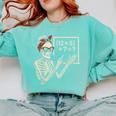 Halloween Math Teacher Skeleton Six Seven Meme Brainrot Comfort Colors Sweatshirt Chalky Mint Halloween Math Teacher Skeleton Six Seven Meme Brainrot Comfort Colors Sweatshirt Chalky Mint