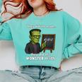Halloween Monster Math Pun Teacher Humor Comfort Colors Sweatshirt Chalky Mint Halloween Monster Math Pun Teacher Humor Comfort Colors Sweatshirt Chalky Mint
