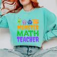 Halloween Monster Math Teacher Men Women Comfort Colors Sweatshirt Chalky Mint Halloween Monster Math Teacher Men Women Comfort Colors Sweatshirt Chalky Mint