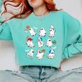 Halloween PE Teacher Ghost Playing Soccer Football Baseball Comfort Colors Sweatshirt Chalky Mint Halloween PE Teacher Ghost Playing Soccer Football Baseball Comfort Colors Sweatshirt Chalky Mint