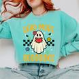 Halloween Read More Books Retro Costume Teacher Women Girls Comfort Colors Sweatshirt Chalky Mint