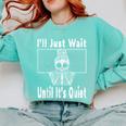 Halloween Teacher Math I'Ll Just Wait Until It's Quiet Comfort Colors Sweatshirt Chalky Mint Halloween Teacher Math I'Ll Just Wait Until It's Quiet Comfort Colors Sweatshirt Chalky Mint