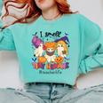 Halloween Teacher Smell a Tiny Human Ghost Spooky Season Comfort Colors Sweatshirt Chalky Mint Halloween Teacher Smell a Tiny Human Ghost Spooky Season Comfort Colors Sweatshirt Chalky Mint