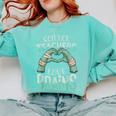 Halloween Teacher Tshirts Science Teachers Love Brains Comfort Colors Sweatshirt Chalky Mint