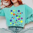 Happy Dot Day 2025 Polka Dot Boys Girls Kids Teacher Dot Day Comfort Colors Sweatshirt Chalky Mint Happy Dot Day 2025 Polka Dot Boys Girls Kids Teacher Dot Day Comfort Colors Sweatshirt Chalky Mint