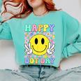 Happy Dot Day Shirts Teacher Student Girls Kids Smile Face Comfort Colors Sweatshirt Chalky Mint Happy Dot Day Shirts Teacher Student Girls Kids Smile Face Comfort Colors Sweatshirt Chalky Mint