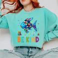 Happy First Day Of School Fish Rainbows Teacher Be Kind Comfort Colors Sweatshirt Chalky Mint Happy First Day Of School Fish Rainbows Teacher Be Kind Comfort Colors Sweatshirt Chalky Mint