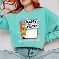 Happy Fri-Yay Teacher Fry Yay Friday Weekend Comfort Colors Sweatshirt Chalky Mint Happy Fri-Yay Teacher Fry Yay Friday Weekend Comfort Colors Sweatshirt Chalky Mint