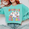 Haunted By My TBR Cute Ghosts Book Reading Teacher Halloween Comfort Colors Sweatshirt Chalky Mint Haunted By My TBR Cute Ghosts Book Reading Teacher Halloween Comfort Colors Sweatshirt Chalky Mint