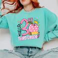 Hello 3rd Third Grade Back To School Pink Leopard Teacher Comfort Colors Sweatshirt Chalky Mint Hello 3rd Third Grade Back To School Pink Leopard Teacher Comfort Colors Sweatshirt Chalky Mint