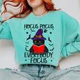 Hocus Pocus Everybody Focus Halloween Teacher For Men Women Comfort Colors Sweatshirt Chalky Mint Hocus Pocus Everybody Focus Halloween Teacher For Men Women Comfort Colors Sweatshirt Chalky Mint