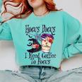 Hocus Pocus I Need Coffee To Focus Halloween Teacher Comfort Colors Sweatshirt Chalky Mint Hocus Pocus I Need Coffee To Focus Halloween Teacher Comfort Colors Sweatshirt Chalky Mint