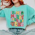 In My Holly Xmas Jolly Teacher Era Teacher Vibes Christmas Comfort Colors Sweatshirt Chalky Mint In My Holly Xmas Jolly Teacher Era Teacher Vibes Christmas Comfort Colors Sweatshirt Chalky Mint