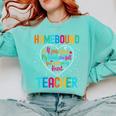 Homebound Teacher Appreciation Week Back To School Heart Comfort Colors Sweatshirt Chalky Mint Homebound Teacher Appreciation Week Back To School Heart Comfort Colors Sweatshirt Chalky Mint