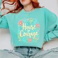 House Of Courage Flowers RCA School Teacher Student Tee Comfort Colors Sweatshirt Chalky Mint