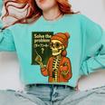 HUGvyn Halloween Skeleton Six Seven 67 Meme PEMDAS Teacher Comfort Colors Sweatshirt Chalky Mint HUGvyn Halloween Skeleton Six Seven 67 Meme PEMDAS Teacher Comfort Colors Sweatshirt Chalky Mint
