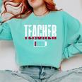 Humor Teacher Empty Battery Power Men Women Comfort Colors Sweatshirt Chalky Mint Humor Teacher Empty Battery Power Men Women Comfort Colors Sweatshirt Chalky Mint