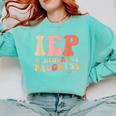 IEP I Encourage Progress Special Education Teacher Graphics Comfort Colors Sweatshirt Chalky Mint IEP I Encourage Progress Special Education Teacher Graphics Comfort Colors Sweatshirt Chalky Mint