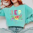 IEP I Encourage Progress Teacher Special Education Men Women Comfort Colors Sweatshirt Chalky Mint IEP I Encourage Progress Teacher Special Education Men Women Comfort Colors Sweatshirt Chalky Mint