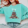 I'm Ok Read Book Reading Nerd Librarian Teacher School Comfort Colors Sweatshirt Chalky Mint I'm Ok Read Book Reading Nerd Librarian Teacher School Comfort Colors Sweatshirt Chalky Mint