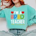 I'm A SPED Teacher Special Education Teacher Comfort Colors Sweatshirt Chalky Mint I'm A SPED Teacher Special Education Teacher Comfort Colors Sweatshirt Chalky Mint