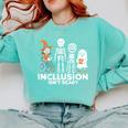 Inclusion Isn't Scary SLP Halloween Costume Sped Teacher Comfort Colors Sweatshirt Chalky Mint Inclusion Isn't Scary SLP Halloween Costume Sped Teacher Comfort Colors Sweatshirt Chalky Mint
