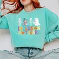 Inclusion Isn't Scary SLP Halloween Sped Teacher Comfort Colors Sweatshirt Chalky Mint Inclusion Isn't Scary SLP Halloween Sped Teacher Comfort Colors Sweatshirt Chalky Mint