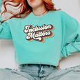 Inclusion Matters Retro Special Education Teacher Women Comfort Colors Sweatshirt Chalky Mint