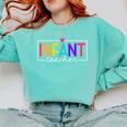 Infant Teacher Daycare Provider Childcare Teacher Comfort Colors Sweatshirt Chalky Mint Infant Teacher Daycare Provider Childcare Teacher Comfort Colors Sweatshirt Chalky Mint