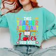 Instructional Assistant Loves Her Kids Teacher Assistant Comfort Colors Sweatshirt Chalky Mint
