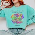 It's Fine Everything Is Fine I'm Fine Pre K Teacher Life For Men Women Girls Kids Comfort Colors Sweatshirt Chalky Mint It's Fine Everything Is Fine I'm Fine Pre K Teacher Life For Men Women Girls Kids Comfort Colors Sweatshirt Chalky Mint